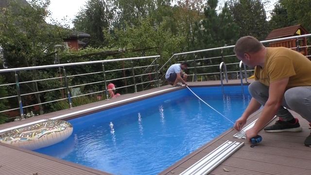 Раздвижной павильон для бассейна 5*3 м