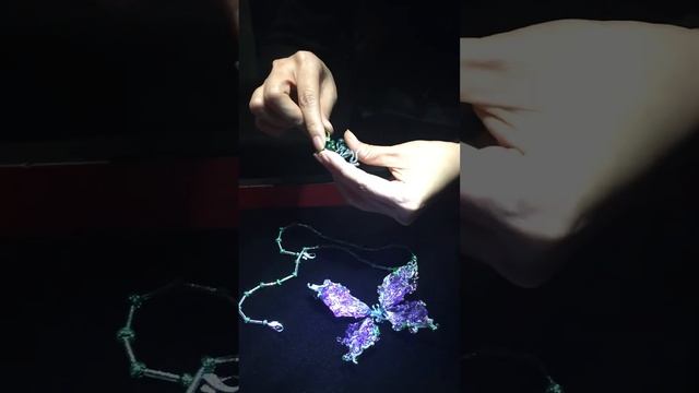Wallace Chan Butterfly Necklace Transformed Into An Emerald Pendant Necklace and Butterfly Brooch