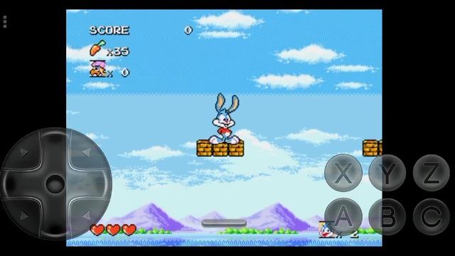 Tiny Toon Adventures - Buster's Hidden Treasure (Sega Game) Level - 1 | FULL HD 1080P