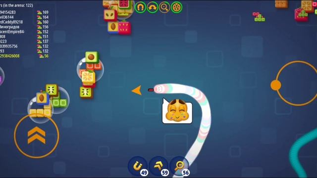 TRICKY BLOCKS-SPECIAL GAME WormsZone.io/Slither Snake||Biggest Worm|Quick Game No.4