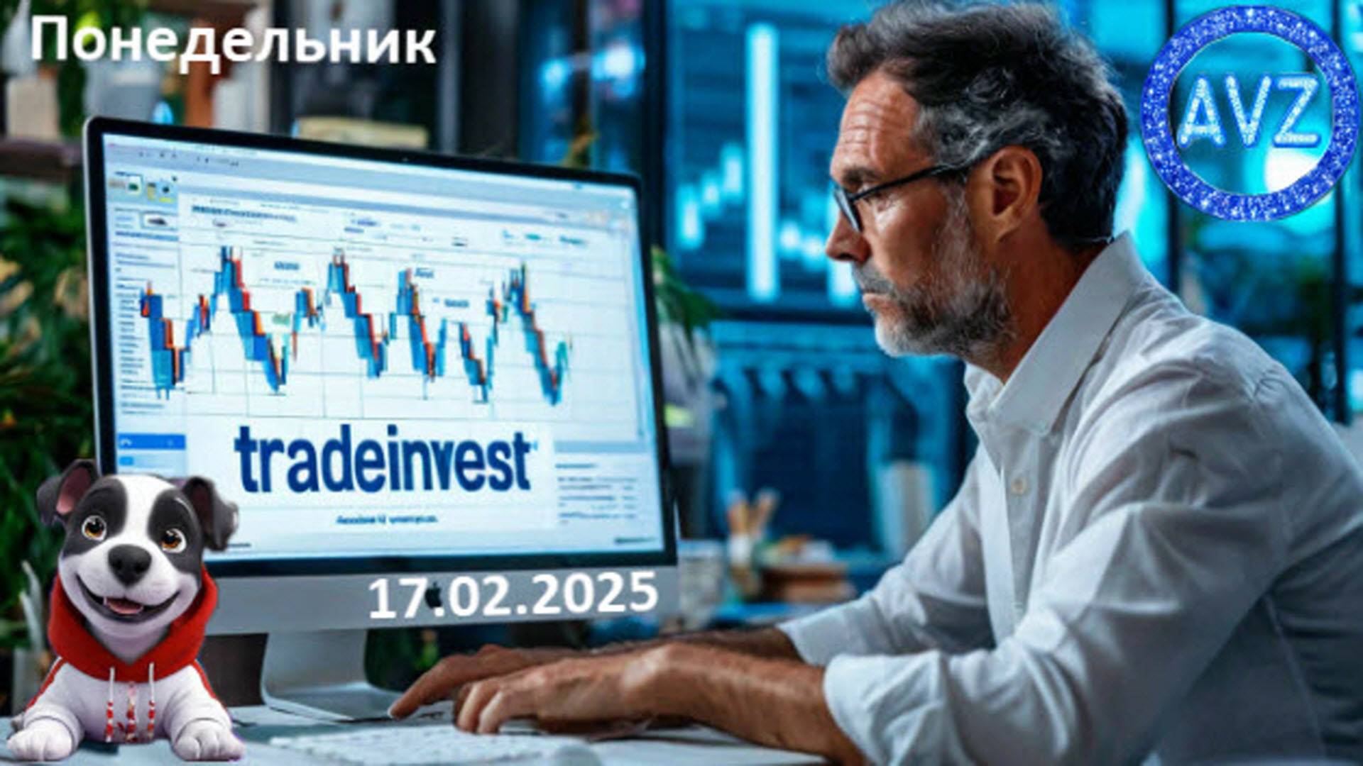 Обзор рынка 17.02.2025  в мастерской трейдера Александра Зонов. (AVZtradeInvest)