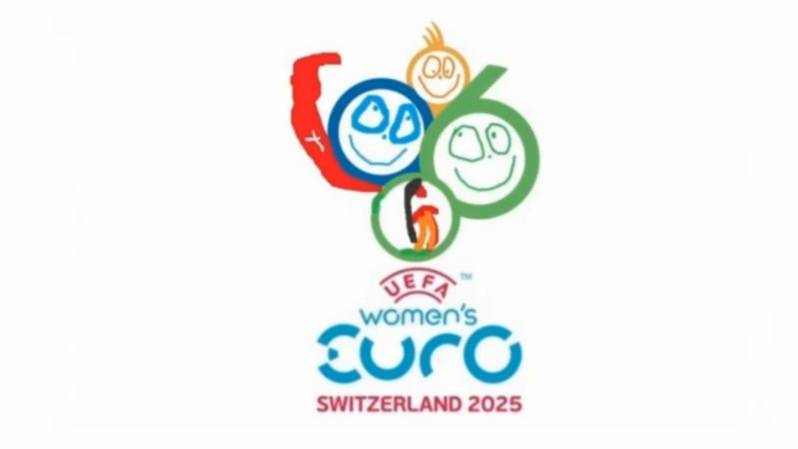 UEFA Women's Euro - Switzerland 2025 theme logo art