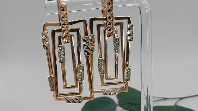 Золотые серьги.Царицыно.Арт: аб002754