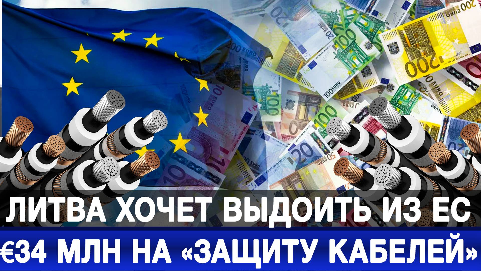 Литва хочет выдоить из ЕС €34 млн на «защиту кабелей»