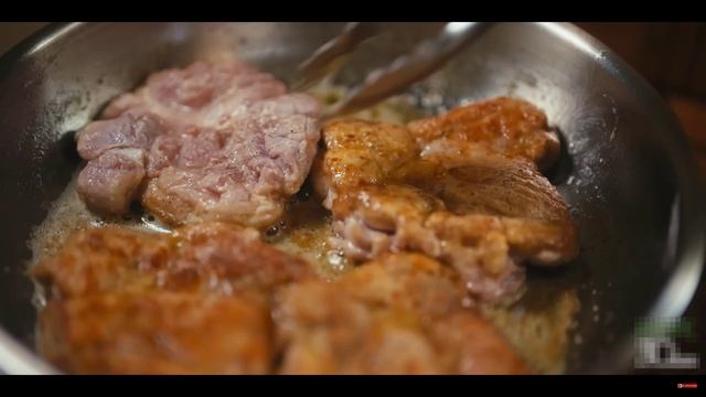 Рецепт вкусной курицы на сковороде с чесноком