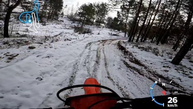 Обстановка на лесной части трассы СТК СТАРТ