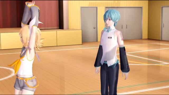 ||MMD||Vocaloid||Rin's Birthday Gift||Rin And Len's B-Day Special!||