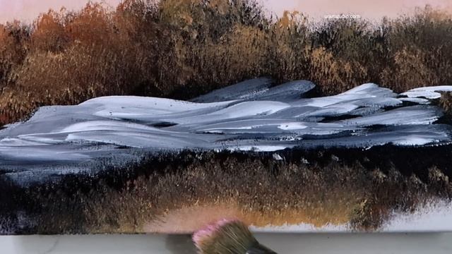 Lavender Sky | Landscape Painting | Easy for Beginners