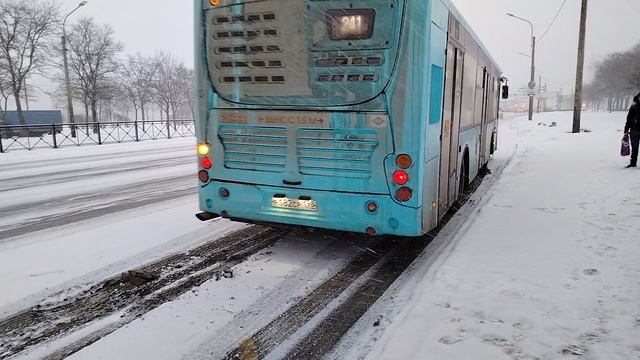 18 февраля 2025 г. Автобус 241 маршрут Волгабас 5270.G4 7101 Загребский Бульвар