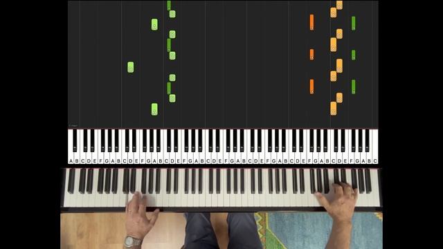 'Black and White Rag' George Botsford / Winifred Atwell. Half-speed Synthesia tutorial - Part 3.