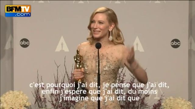 Cate Blanchett remercie Woody Allen - 03/03