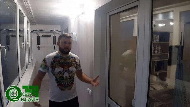 Утепление лоджии МДФ панелью по ул. Мингажева 156 в Уфе от компании ОКНА ОНЛАЙН