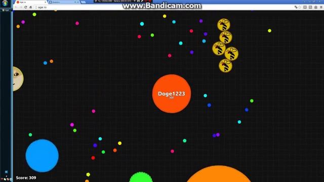 Не удачные моменты в Agar.io