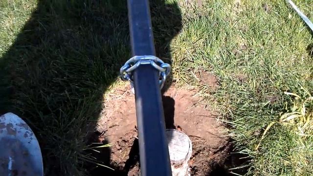 Pulling some tree stumps