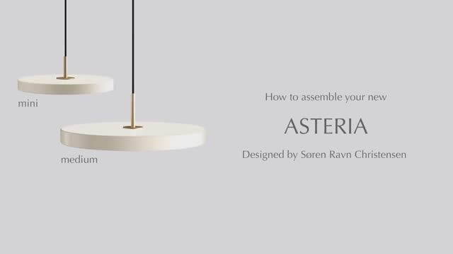 Инструкция по сборке Asteria Hanging Lamp Medium и Mini