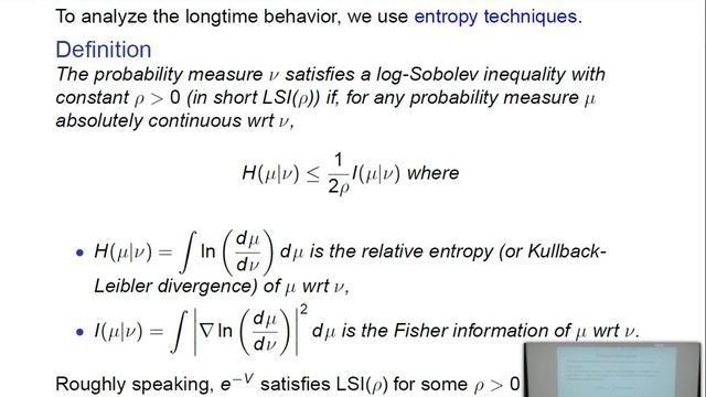 Tony Lelievre: Entropy techniques for nonlinear partial differential equations a few examples