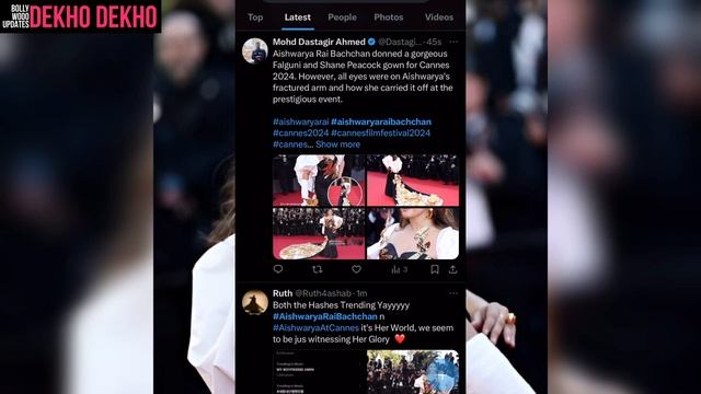 Public reaction on Aishwarya Rai Bachchan Gorgeous Look at Cannes Film Festival 2024