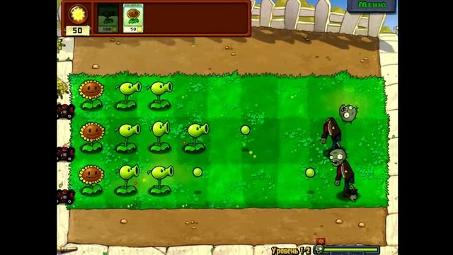 PlantsVsZombies № 1 Started | Зомби против Растений № 1 Начали.