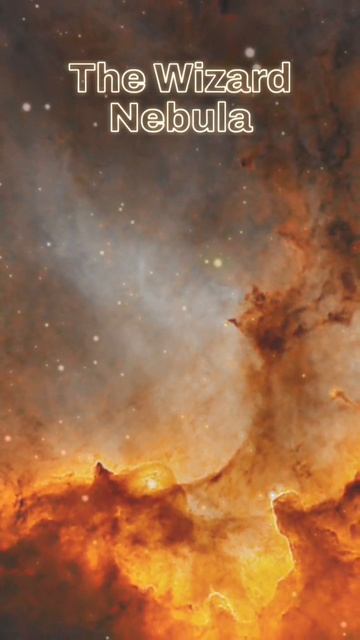 the wizard nebula #astrophotography #telescopes #youtubeshorts #shorts
