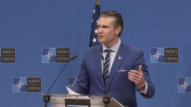 Новый МО США Пит Хегсет разъясняет новую политику европейским союзникам в Брюсселе. 13.02.2025