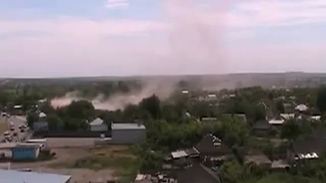 Славянск Бомбеж города 24 05 2014 Aircraft bombed city