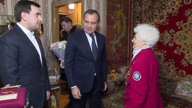 В Реутове вручили юбилейную медаль Победы ветерану ВОВ Марии Остапенко 18.01.2025