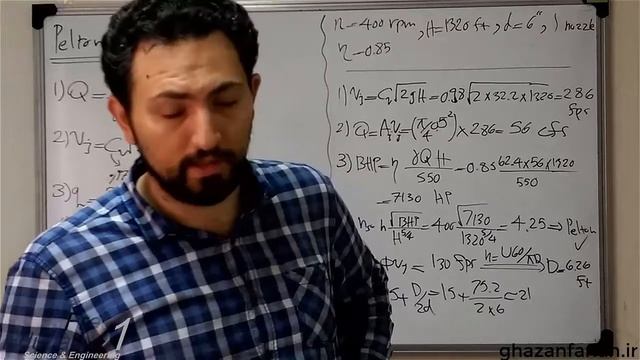 Pelton Turbine - Part 7: Illustrative Design Example