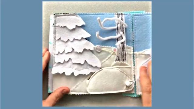 Книжка из фетра на новый год "Новогодний Колокольчик"