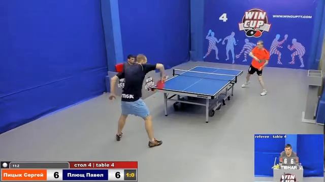 17:00  Пицык Сергей 3-0 Плющ Павел стол 4 ЮГ-3  10.06.2020