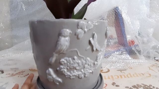 2ч. Цветочный горшочек.