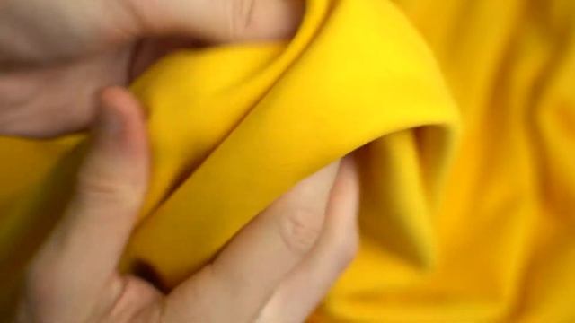 Ткань трикотаж футер  (желтый) 100% хлопок