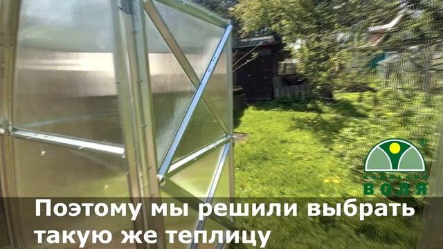 Теплица "Стрелка" Отзыв дачницы.