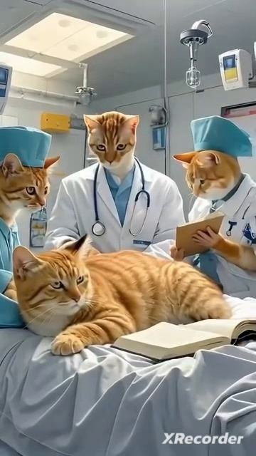 КОШКА ПОПАЛА В БОЛЬНИЦЕ
