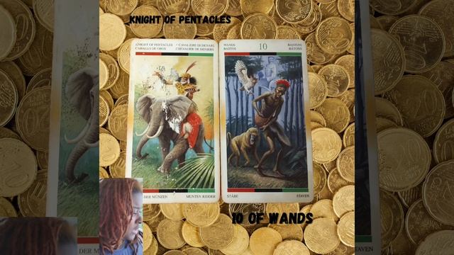Learn Tarot Combinations// Knight of Pentacles + 10 of Wands // African American Tarot Deck