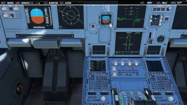 MSFS 2020 | Singapore to Kuala Lumpur and back with the flybywire A320neo [CUSTOM FBW A32NX]