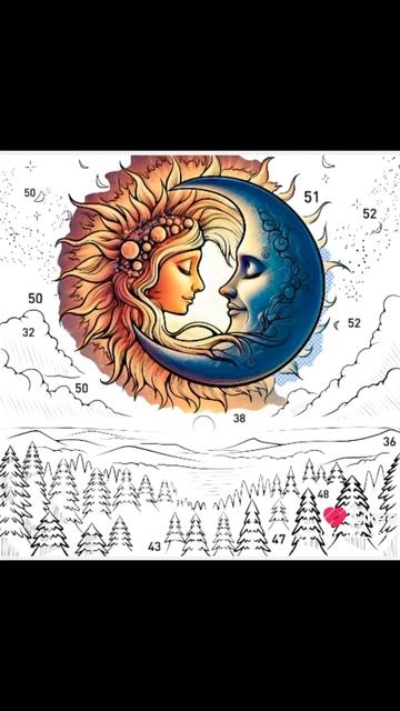 50 #art #coloringbook #раскраска #top