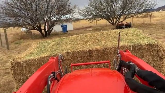 Kioti CK3510 Moving Hay