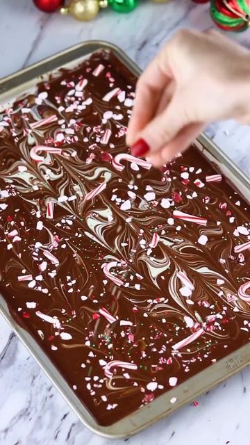 Peppermint Dark Chocolate Bark #shorts