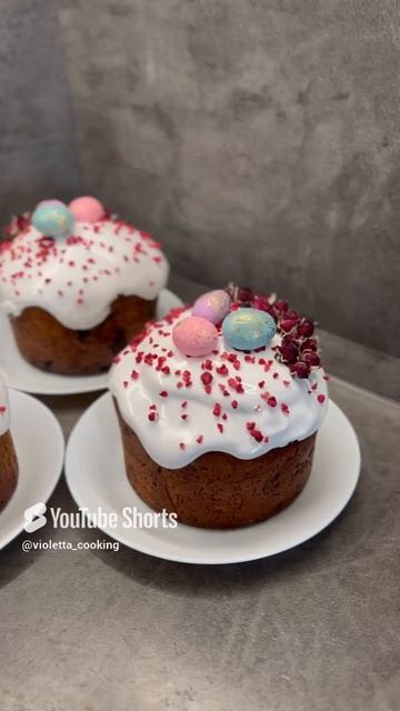 Кулич с белым шоколадом!🤤😋