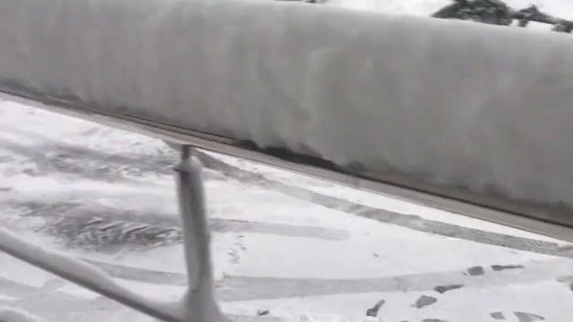 Снежное утро в Киеве.гостиница «Верховина»