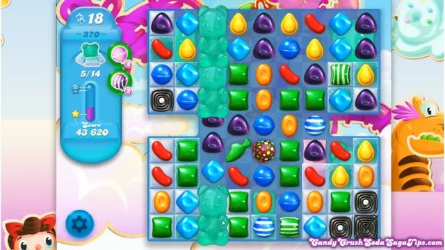 Candy Crush Soda Saga Level 370 No Boosters