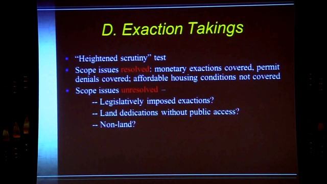 Introductory Program on Takings and Related Constitutional Doctrines