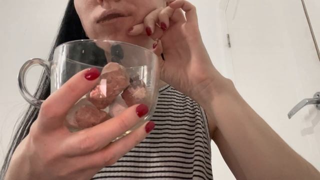 ASMR мой любимый красный и снежок 😋