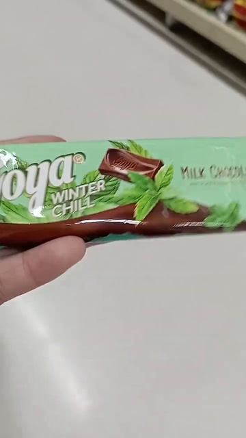GOYA WINTER CHILL #asmr # milk chocolate with pure peppermint extract #delicious  #viral #shorts