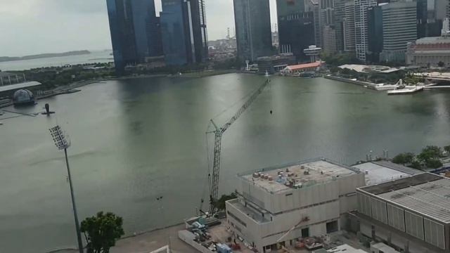 Marina Bay view room from Mandarin Oriental