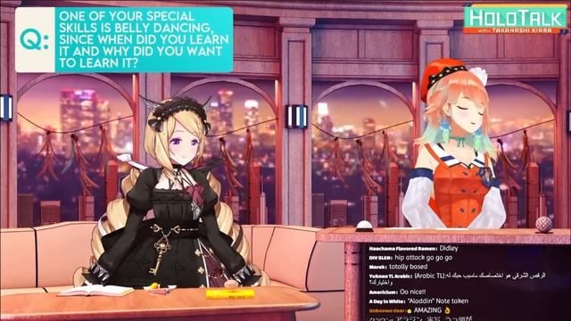 Aki tell since when and how she learn belly dance [Kiara / Aki / HololiveEN / HololiveJP]