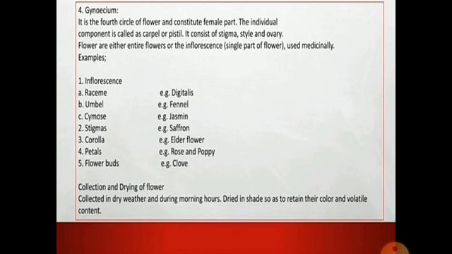 Introduction to parts of plant Part -3