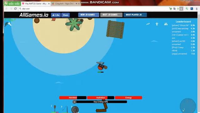 Tựa game RAFT IO Sinh Tồn AE chơi thử