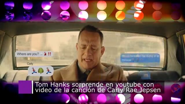Bonita Televisión Noticias - Tom Hanks protagoniza nuevo video de Carly Rae Jepsen