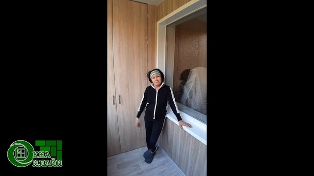 Обшивка лоджии по ул. Российская 17/2 в Уфе от компании ОКНА ОНЛАЙН